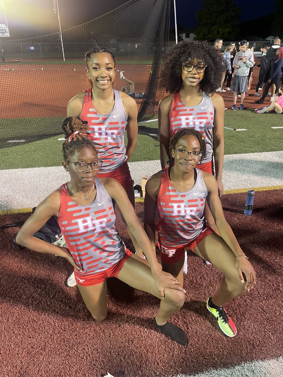 Congratulations to our 4x400m state Qualifiers!!🔥🔥💯💯 sr Erin Donaire, jrs Mary Kathleen Stalling , Tolani Babawale and jr Breasia Mims!!