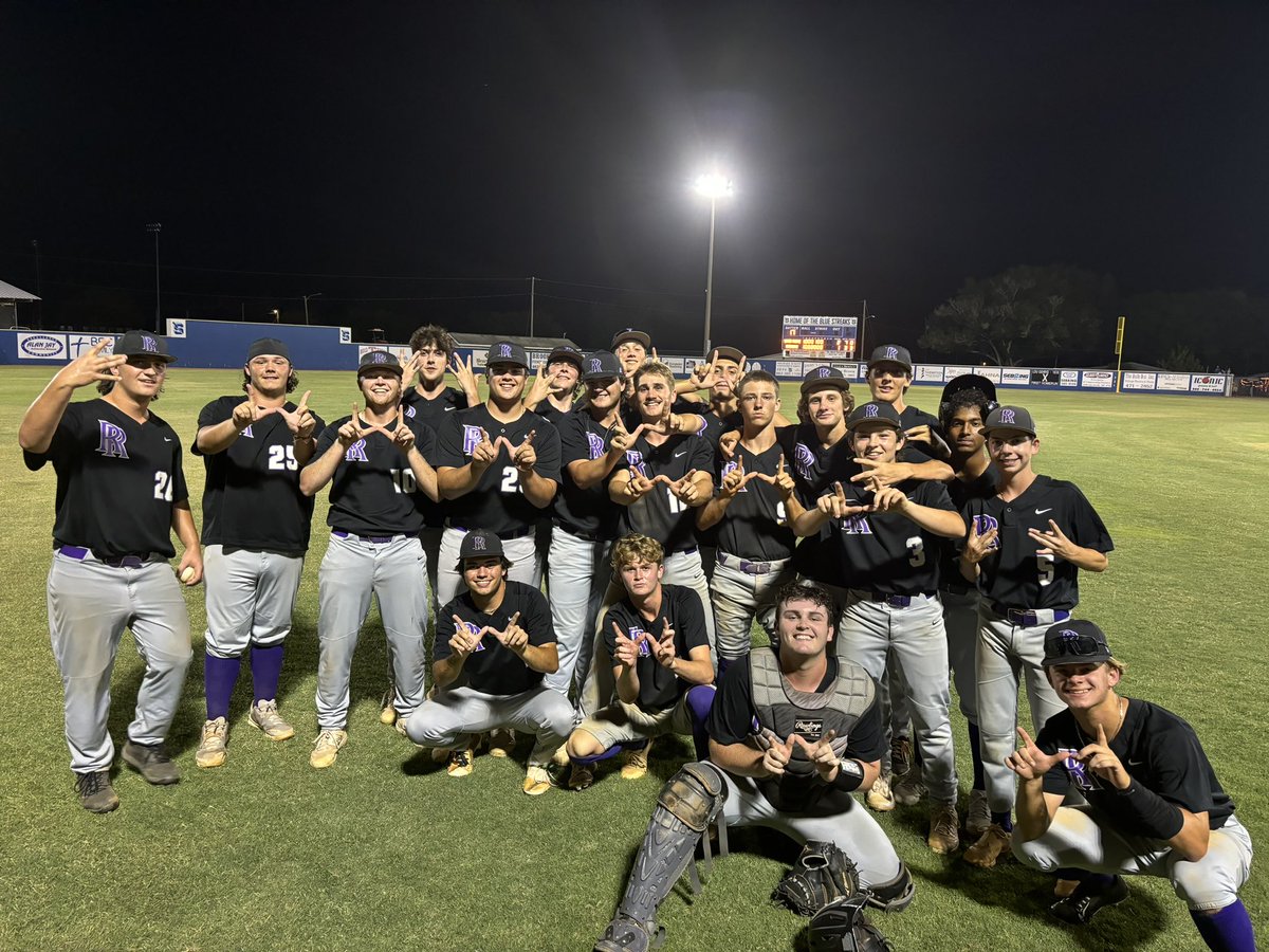 River Ridge Baseball (@baseballrrhs) on Twitter photo These boys are going to the ELITE EIGHT! Incredible team effort lead by a Carson Cooley CG! Regional final Monday night at Wesley Chapel!!@rrhsknights <a href="/RRGirlsWts/">RRHS Athletic Director</a> <a href="/RRHSPurplePosse/">Purple Posse</a> These boys are going to the ELITE EIGHT! Incredible team effort lead by a Carson Cooley CG! Regional final Monday night at Wesley Chapel!!@rrhsknights <a href="/RRGirlsWts/">RRHS Athletic Director</a> <a href="/RRHSPurplePosse/">Purple Posse</a>