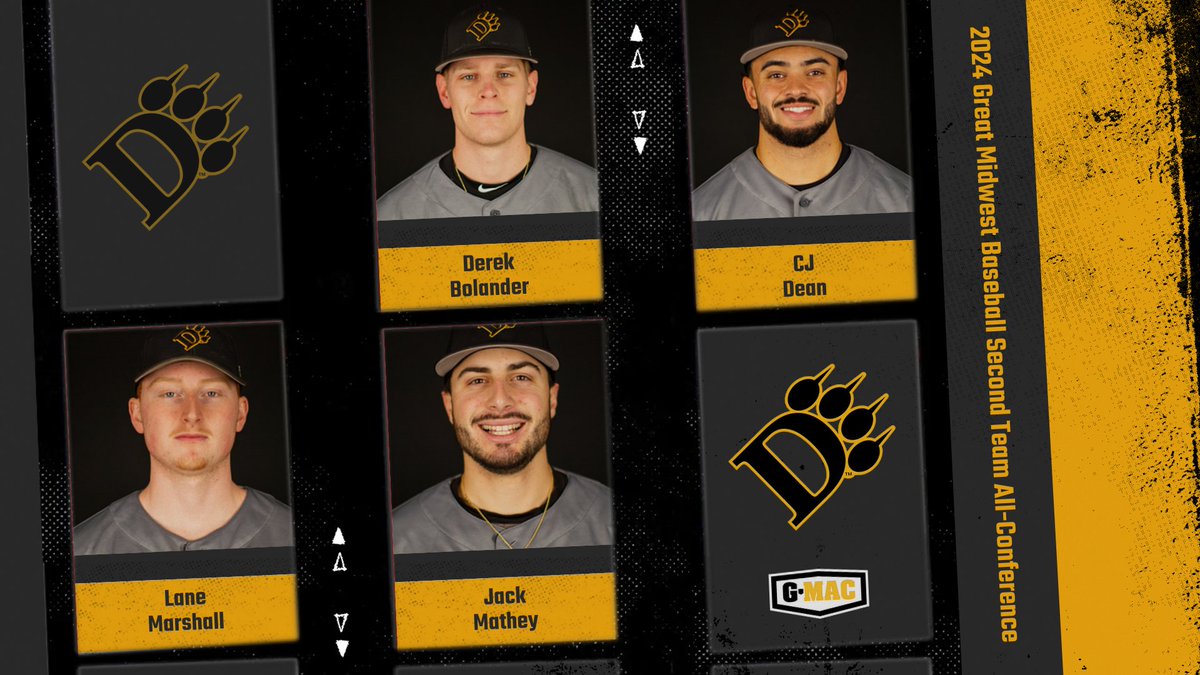 RELEASE | Four <a href="/ODUBaseball_/">ODU Baseball</a> Panthers were named #GreatMidwest Second Team All-Conference! Congratulations Derek, CJ, Lane and Jack! #ClawsOut

📰: bit.ly/3UA3iLS