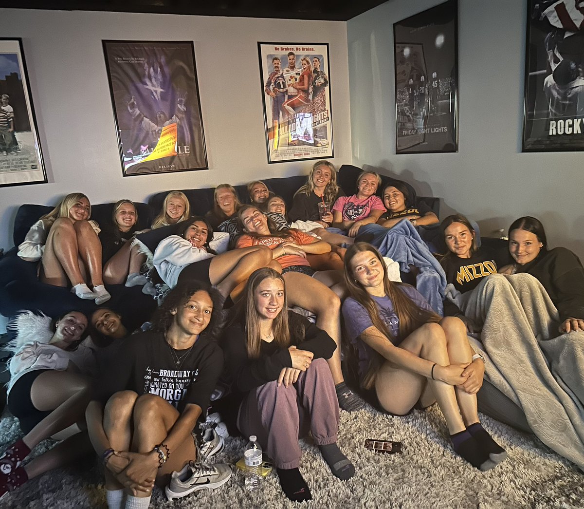 Annual team bonding movie night! #miracle