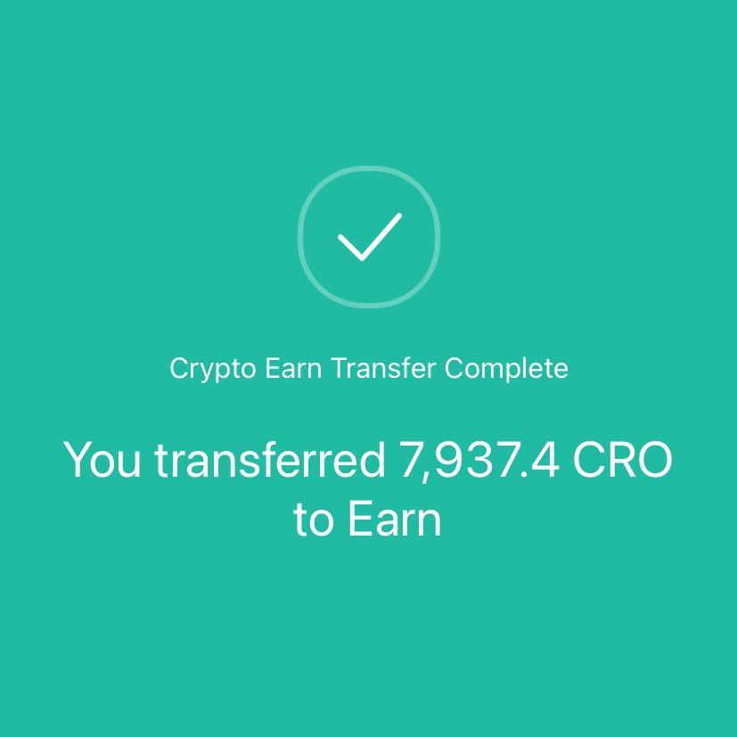 It’s buy and earn $cro day of the week 🥰