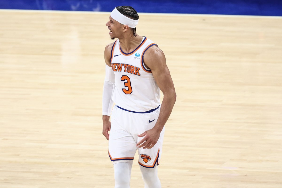 Josh Hart is the first Knicks player to have 15 rebounds in back-to-back playoff games since Patrick Ewing in 1999