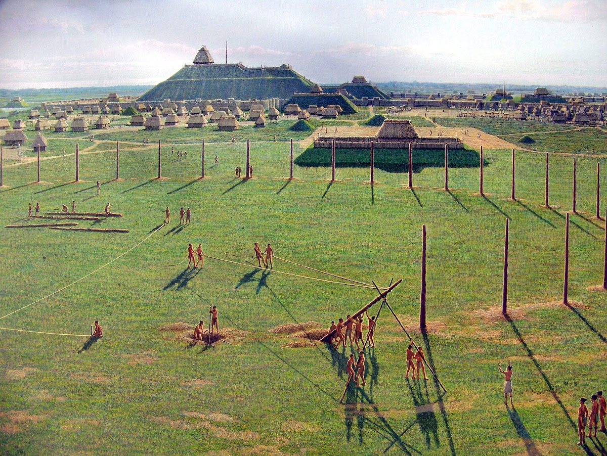 The Culture was advanced, using 'Woodhenge' as a large calendar The Elites of the Society used this knowledge to control the population through their needed wisdom on the planting and harvesting of maize