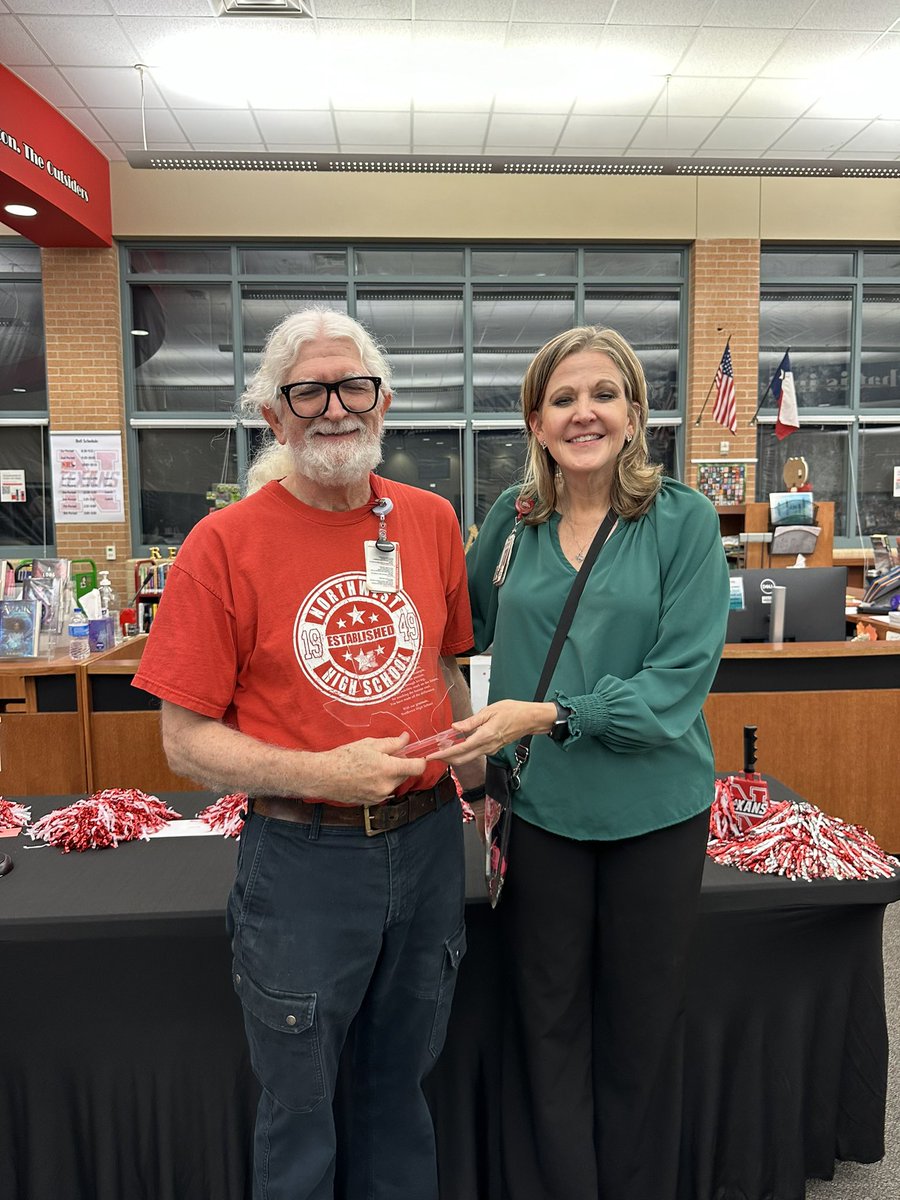 Congratulations Mrs. Balich, Mr. Parkman, Coach Green, Mr. Harris, and Mrs. Dykes on your much deserved retirement! We will definitely miss you at NHS! Once a Texan, Always a Texan! #Flagship #TexansAtWork