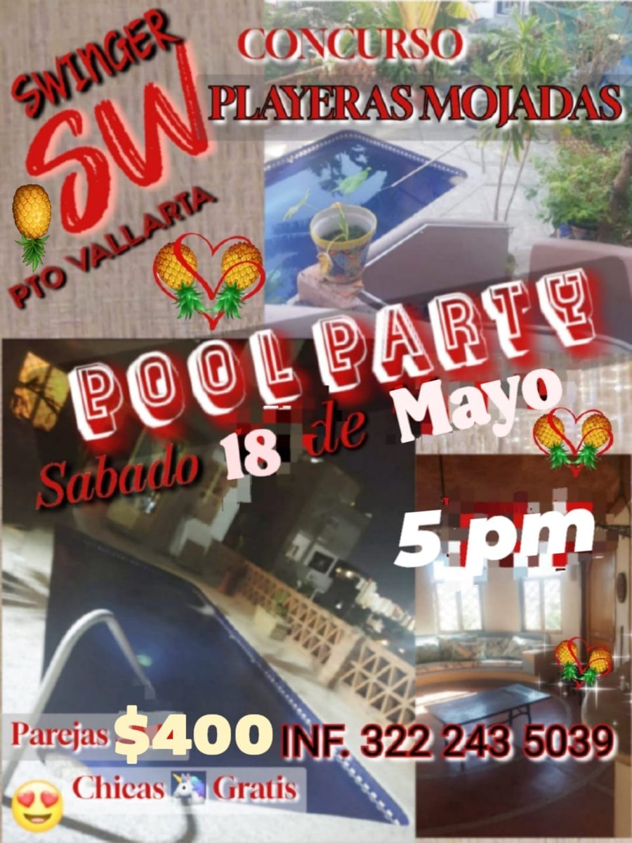 ¡Prepárate para mojarte y divertirte!

¡Estás invitado a nuestra pool party con concurso de playeras mojadas!

Ven y únete a la diversión el sábado 18 de Mayo a partir de las 5 p.m.