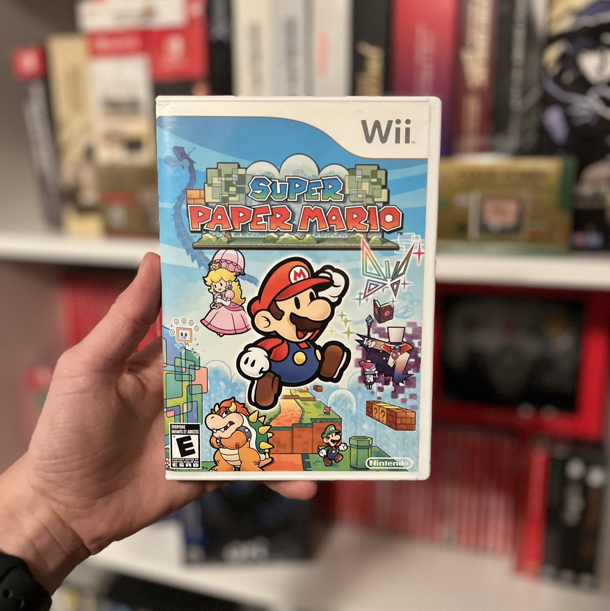 I’m sorting through my Wii games now! With The Thousand Year Door remake coming out soon.. I hope Super Paper Mario hits the Switch (eventually). Switch owners would have access to FOUR wonderful Paper Mario games!