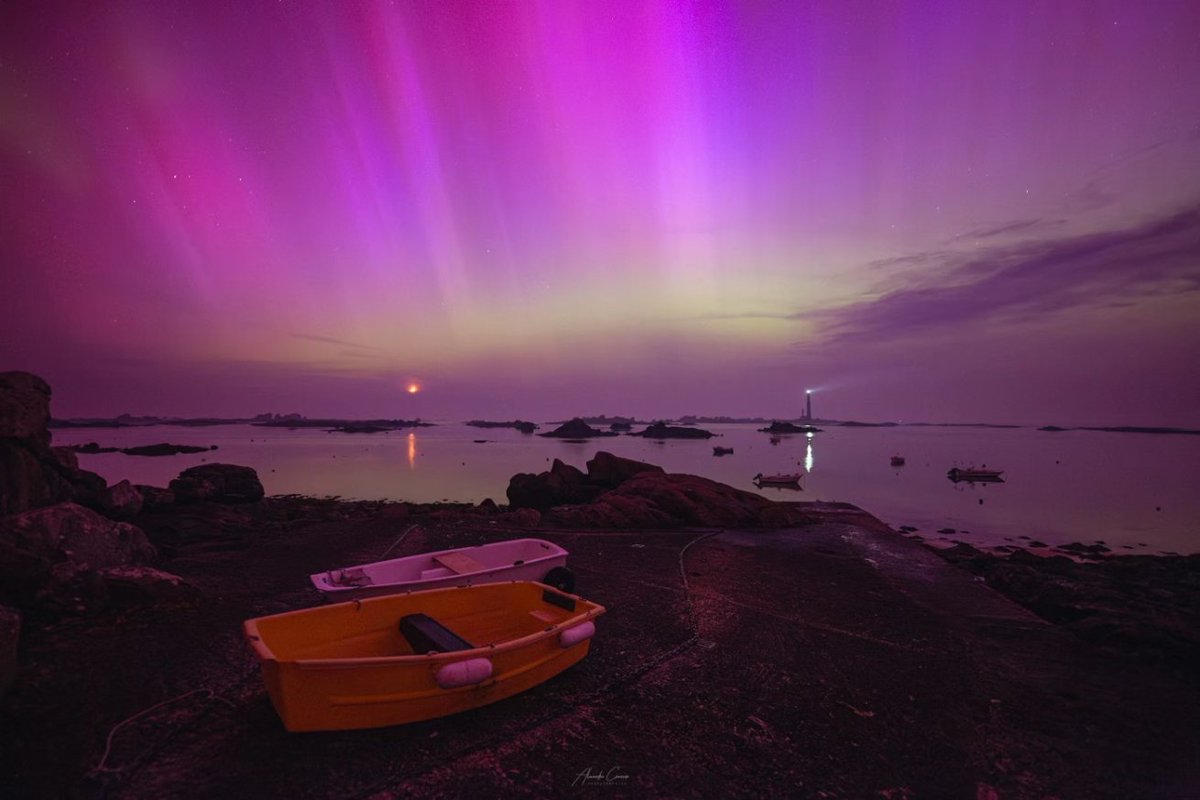 cyandro's tweet image. Aurores boréales en France
11 mai 2024, 
Une tempête géomagnétique extrême a impactée la Terre. Il en résulta des aurores boréales visibles à l'oeil nu en France.
Les aurores se sont parées de magnifique couleurs, un festival colorimétrique.
#aurora #AuroraBoreal #Auroraborealis