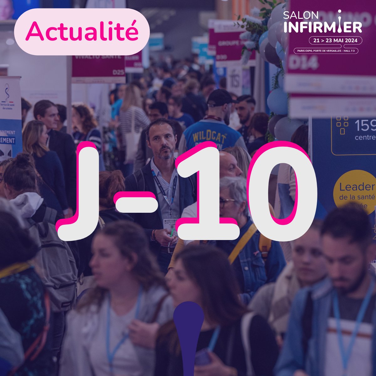 Dans 10 jours, le @SalonInfirmier ouvrira ses portes rassemblant ainsi l’ensemble de la profession infirmière durant 3 jours de débats, de formation et surtout de rencontres.