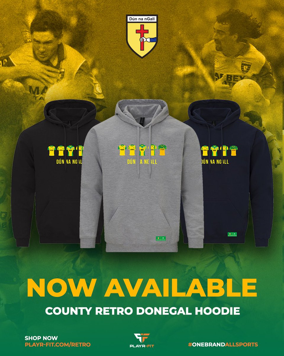 Support your County with our new retro hoodies 🤩 @Armagh_GAA 🆚 @officialdonegal Shop our retro range here - playr-fit.com/retro/