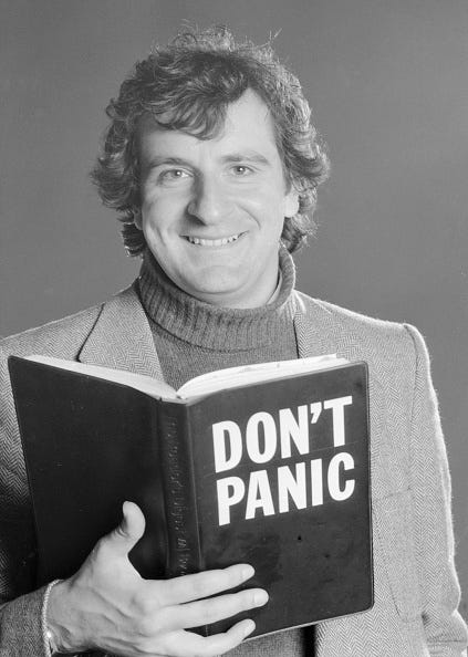 Remembering the brilliant Douglas Adams, who was only with us 49 years before leaving, on this day in 2001. But don't panic. He just hitched a ride to somewhere else. #DouglasAdams #HHGTTG