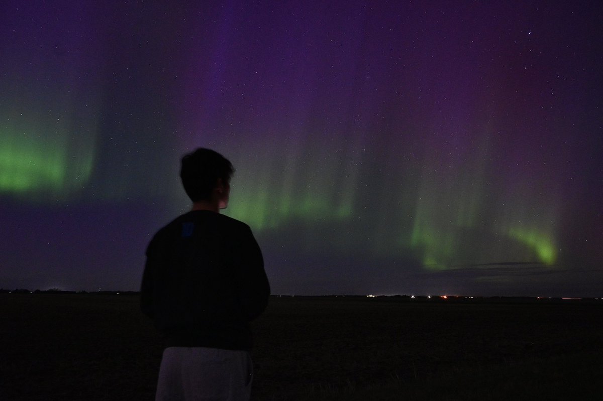 Great views from Dugald, MB. #aurora #mbstorm #Winnipeg