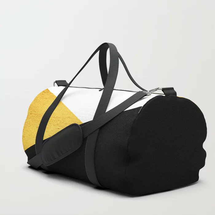 Find your new favorite gym and travel go-to! This @society6 duffle bag with durable, canvas-like material features crisp printed black and gold geometric design by ARTbyJWP society6.com/product/gold--… 

#bag #bags #society6 #travelbag #gymbag