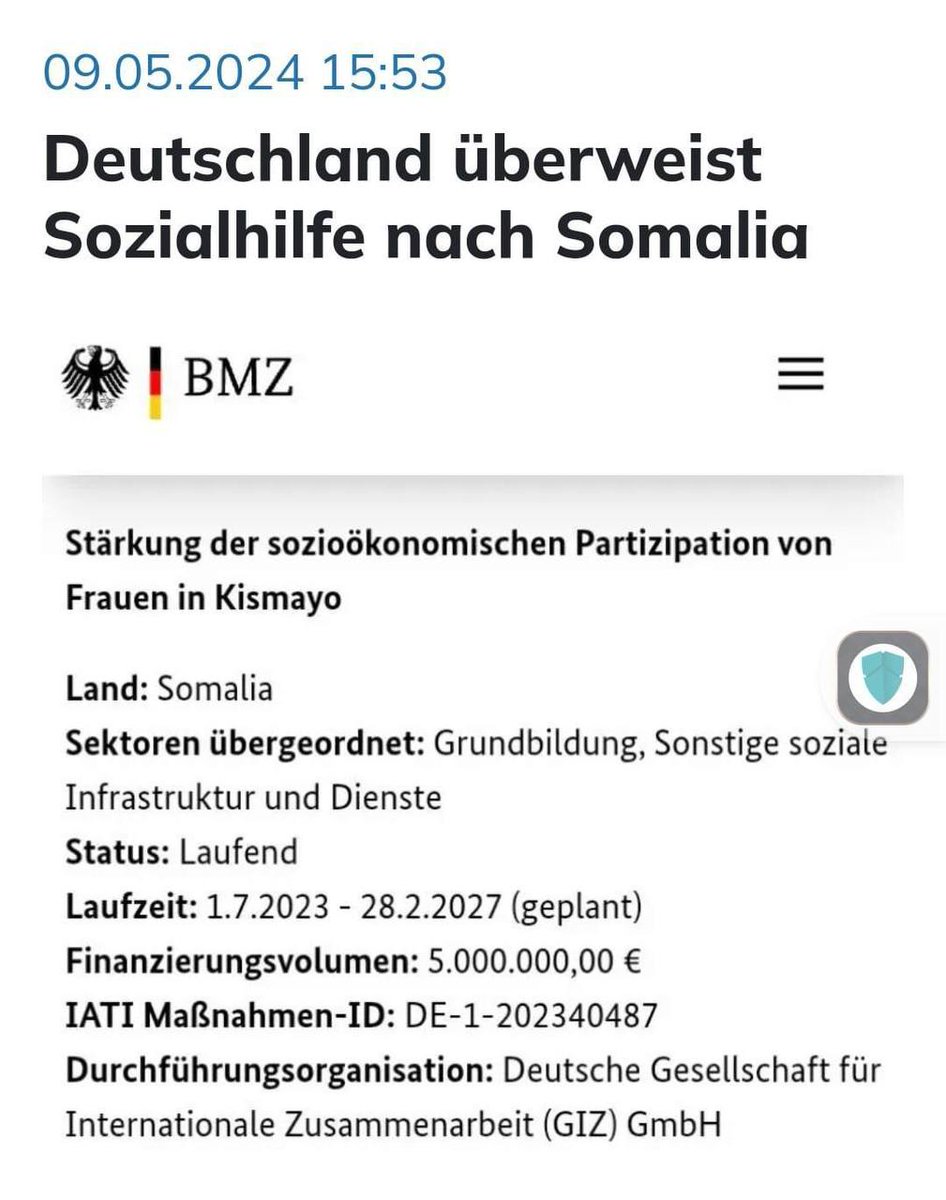 Unglaubliche was hier geschieht. Während die Armut in Deutschland immer weiter wächst, verpulvert die Bundesregierung unsere Steuergelder für Sozialhilfe in #Somalia