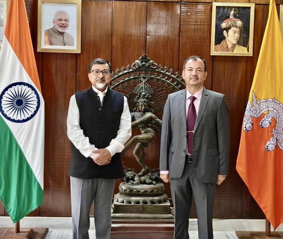 Thank you DG @ktuhinv for visiting Bhutan & conferring Bharat Mitra Samman-Indology Award 2023 on Lopen Lungtaen Gyatso for his contribution in the field of Indian philosophy & language studies. Excellent opportunity to review activities of @iccr_hq culture center in Thimphu