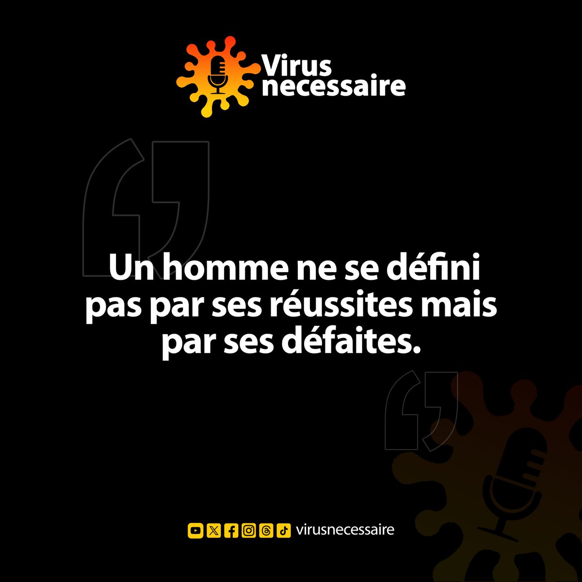 virusnecessaire's tweet image. Ça peut ne pas avoir marché cette semaine mais qu&apos;importe comment elle s&apos;est déroulée vous avez gagné en #expériences et que le #succès, la #joie, la #paix, l&apos;#argent et le #bonheur finiront par vous localiser si vous restez focus et #persévérant.