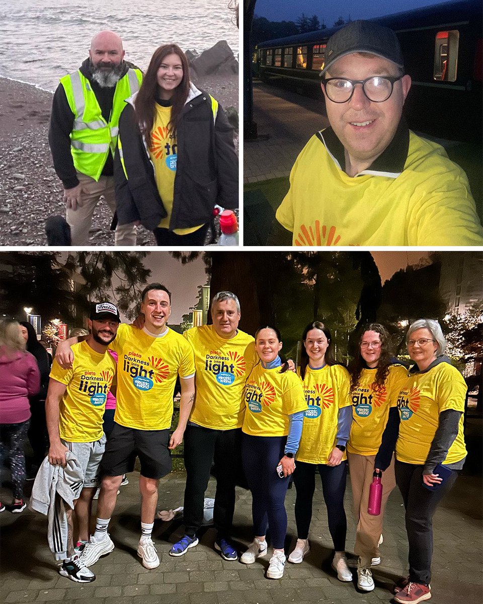 Stepping into dawn with a purpose. Our team were spread across different paths in Cork this morning for Darkness Into Light with @PietaHouse Well done to everyone on a fantastic turn out this year! 💛 #DarknessIntoLight #DIL2024