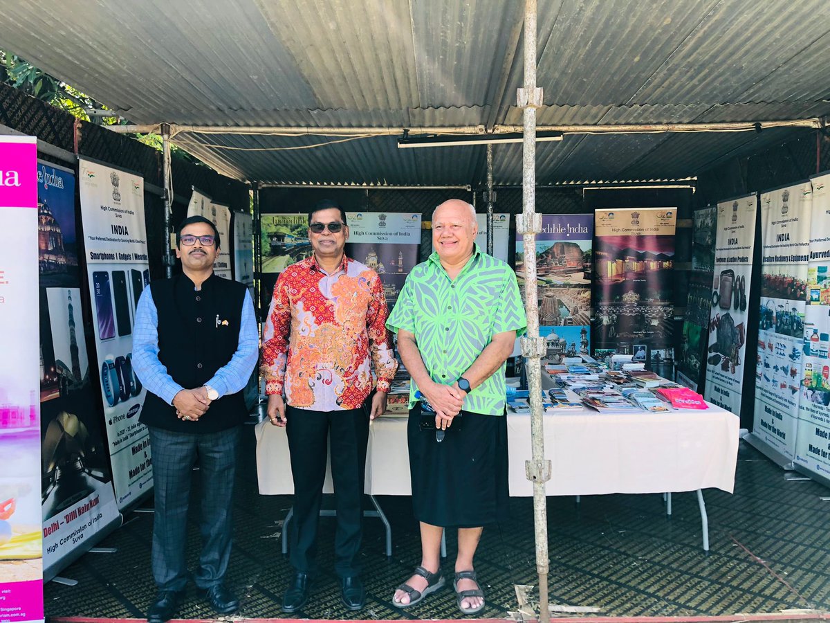 Celebrating special & enduring bond with Fiji. Honord to have ActgPM HE. @ViliameGavoka inaugurate @HCI_Suva corner at Official 2024 Girmit Day Commemoration program in Lautoka. 🙏🏼 H.E DPM @bimanprasad, H.E Minister Charanjeeth Singh & dignitaries for their gracious presence.