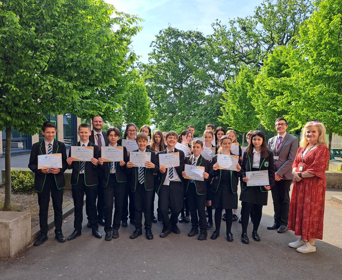 A celebration breakfast with our @UKMathsTrust Maths Challenge award winners! We are very proud of our @TheOngarAcademy mathematicians and look forward to further successes, as we expand our offer within school.