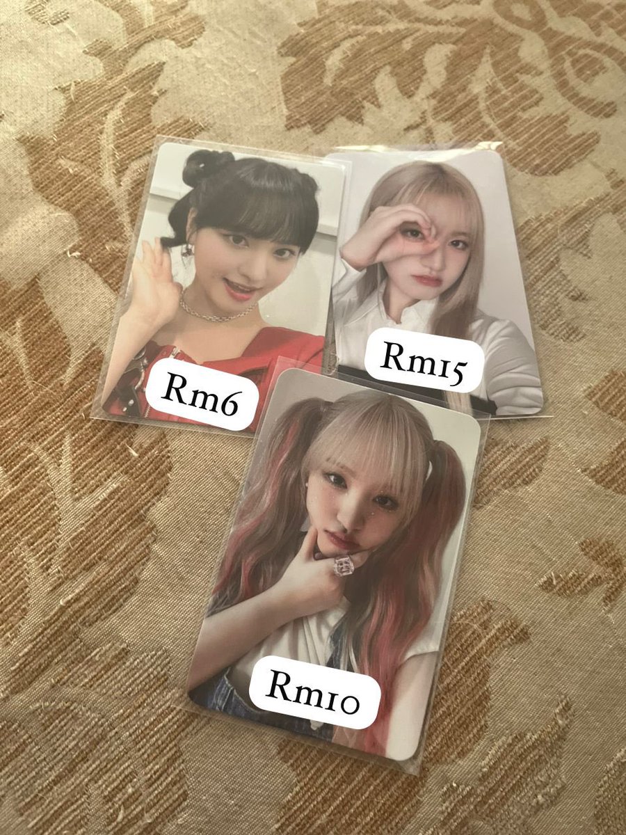 WTS!! Liz pob 🎀

🎀Exclude local postage
(Rm8.4 wm,Rm13.4 Sarawak,Rm15.4 Sabah)
#pasarive #liz #ive #mine