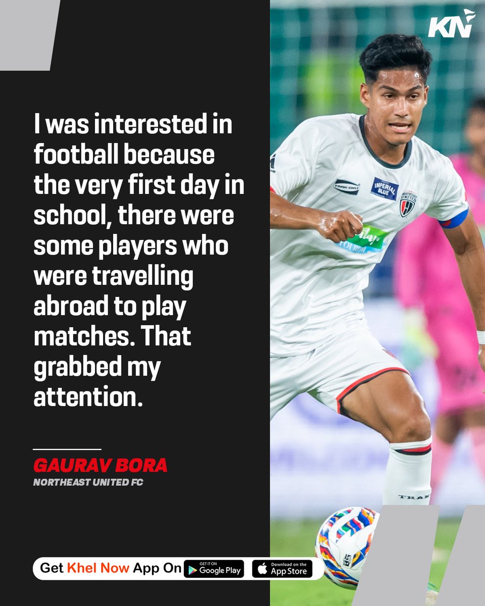 Gaurav Bora shares how he got attracted to football! 😍

#IndianFootball #ISL #LetsFootball #NEUFC