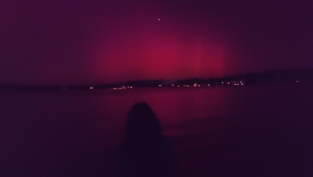 The aurora from ANZAC Bay