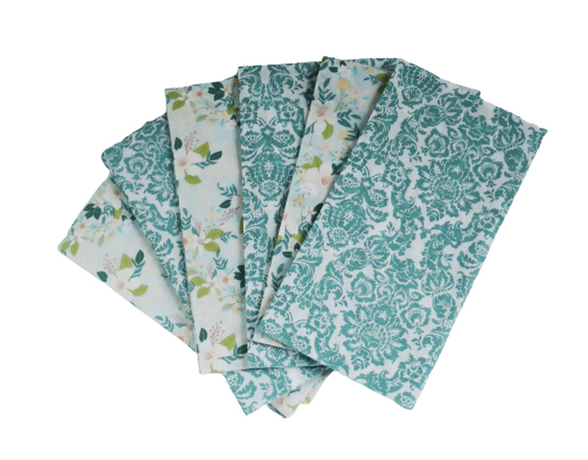6 Decoupage Banquet Napkins, Mint Green Spring Collage Paper, 3-Ply Coordinating Craft Paper tuppu.net/f101a87a #SMILEtt23 #Vintage4Sale #EtsyteamUnity #MomDay2024