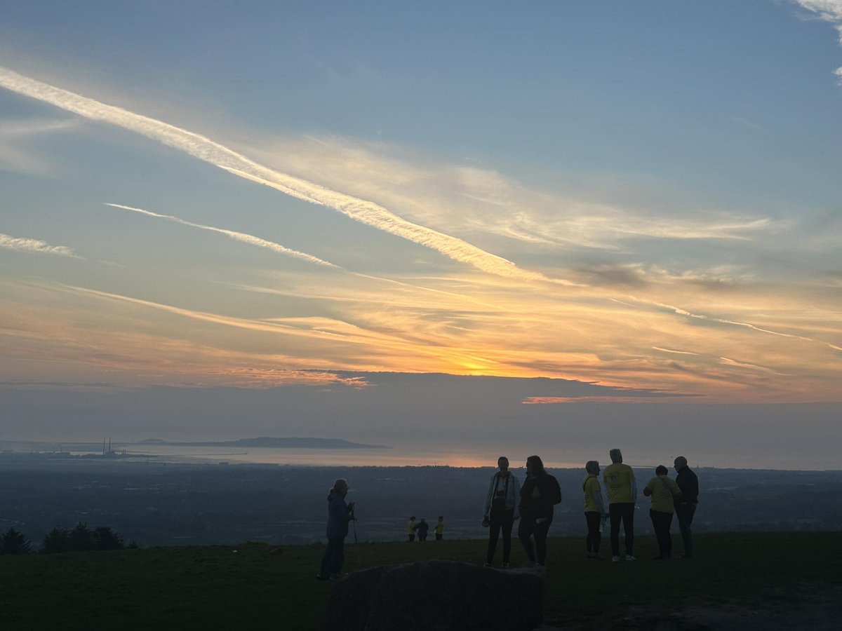 Plenty of company on the hill this morning #DarknessIntoLight #sunrise