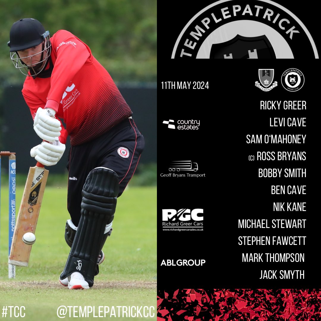 🔴⚫️ Just the 1 game today but it’s a big one as the 1s make the trip up to Ballymena to kick off their Section 1 campaign. 

Another debut too as Jack Smyth makes his 1st team debut as the next product of the TCC youth system to make the big step up. 

#TCC