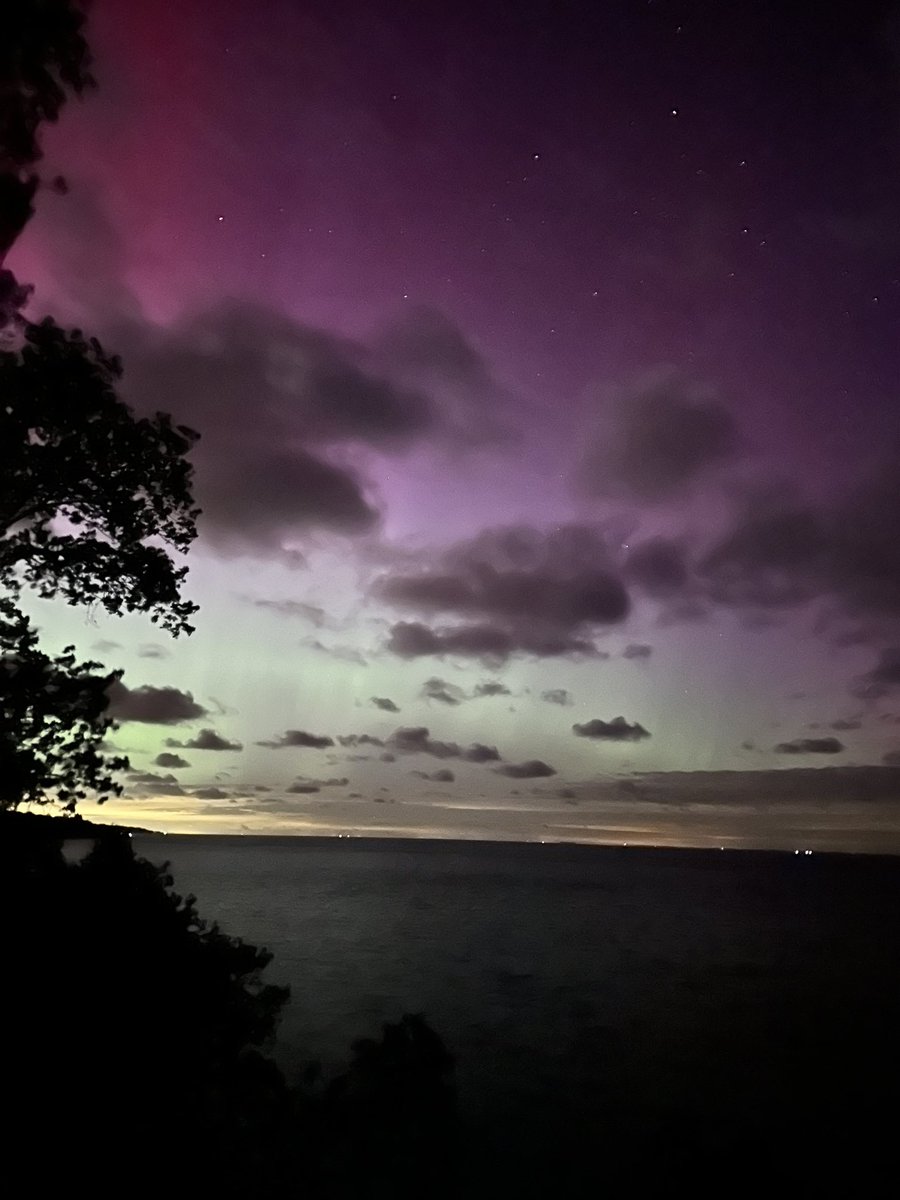 #Auroraborealis #nothernlights #chesapeakebay #iphone #UNFILTERED @nbcwashington