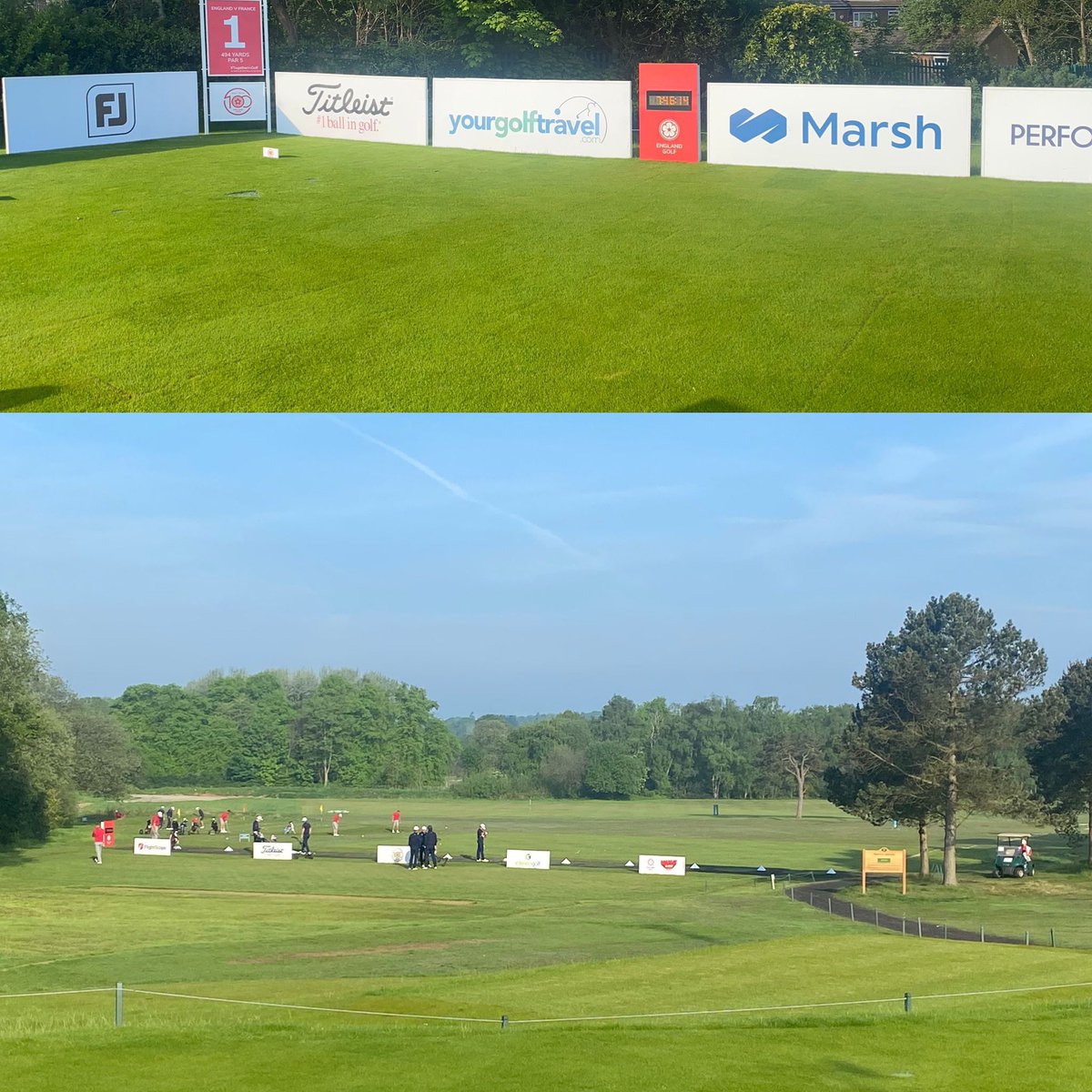 England vs France taking place this weekend at Moortown - spectators very welcome Incredible effort by @MoortownGreens to have the course looking this good after the past few months - good luck to both teams