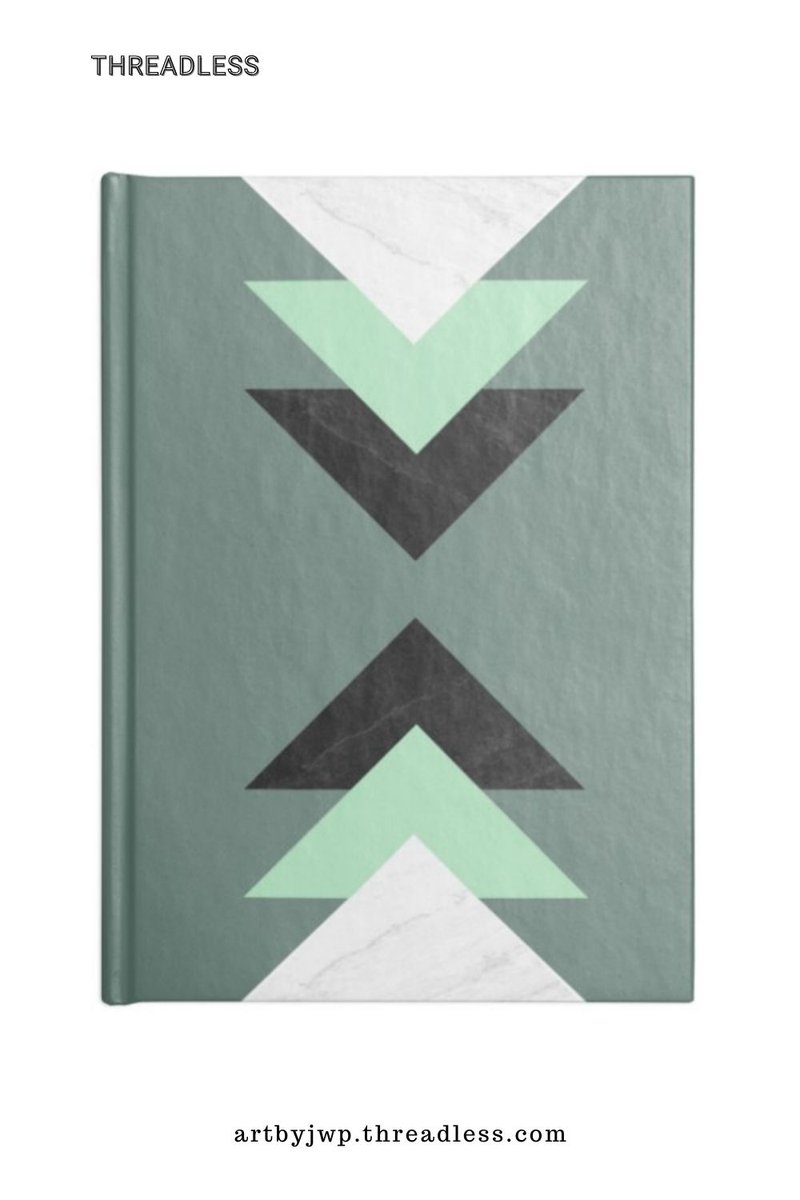 Hardcover @threadless journal with marble mint green scandinavian geometric design by ARTbyJWP: artbyjwp.threadless.com/designs/marble… Available with either ruled or blank pages, it's durable and lightweight. #notebook #hardcoverjournal #threadless #stationery #journal