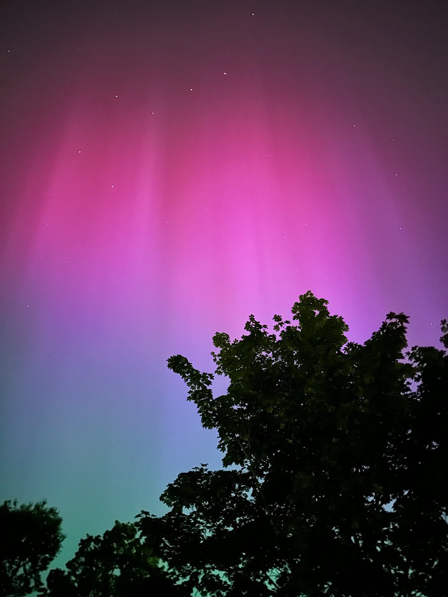 The Northern Lights spotted tonight following an extreme G5 geomagnetic storm.