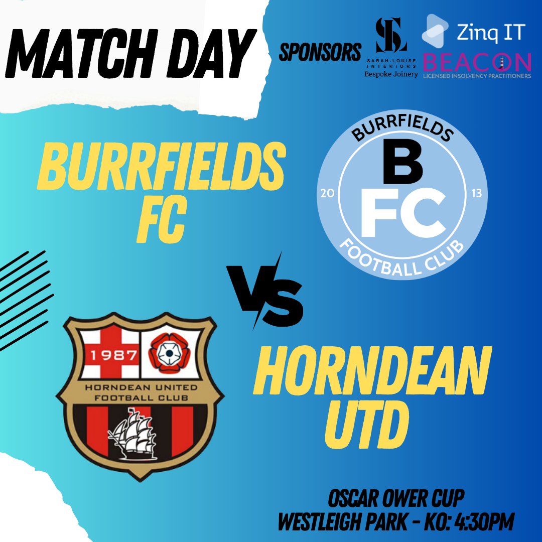 Burrfields Football Club (@burrfieldsfc) on Twitter photo Match Day!
Oscar Ower Cup
Burrfields FC
Vs
Horndean United
<a href="/Horndean_Utd/">Horndean United FC</a>
When: Saturday 11th May
KO: 4:30PM
Where: Westleigh Park
Adults: £5
Children & Concessions: £2
Children under 10: Free Match Day!
Oscar Ower Cup
Burrfields FC
Vs
Horndean United
<a href="/Horndean_Utd/">Horndean United FC</a>
When: Saturday 11th May
KO: 4:30PM
Where: Westleigh Park
Adults: £5
Children & Concessions: £2
Children under 10: Free