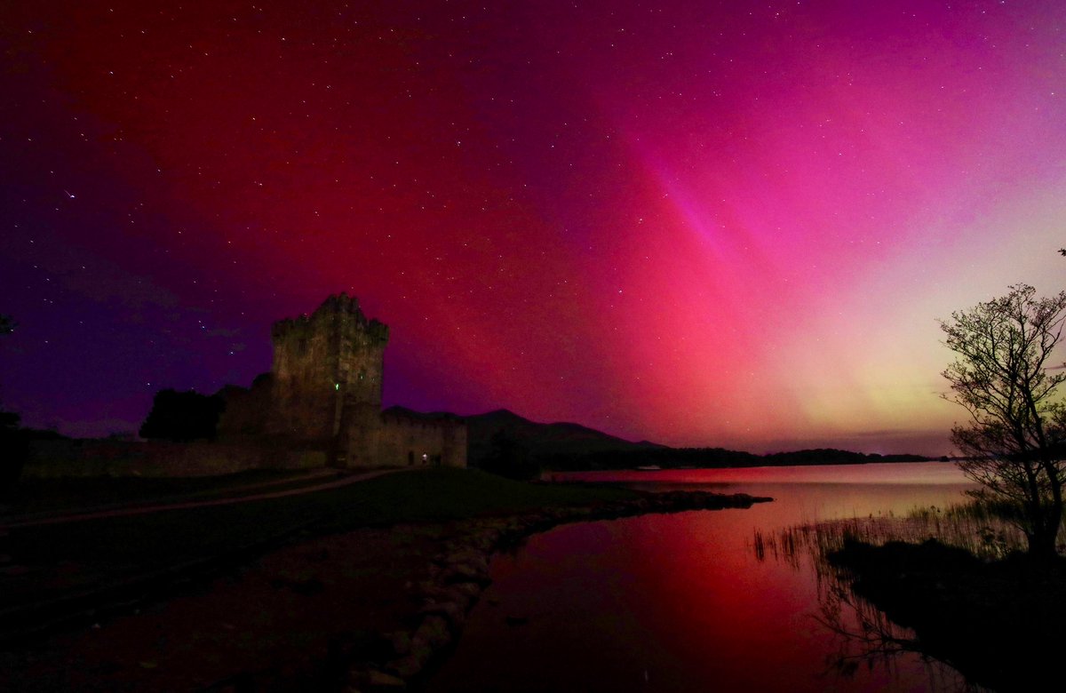 Valerie O'Sullivan (@valphoto) on Twitter photo Is there anything to be said for another aurora constellation? 🌌 Ross Castle, Killarney National Park. such a privilege for all of us to witness the phenomena last night🌌🌟🌌 #NorthernLights #aurora #KillarneyNationalPark <a href="/opwireland/">Office of Public Works</a> <a href="/NPWSIreland/">National Parks and Wildlife Service</a> <a href="/rtenews/">RTÉ News</a> <a href="/MetEireann/">Met Éireann</a> Is there anything to be said for another aurora constellation? 🌌 Ross Castle, Killarney National Park. such a privilege for all of us to witness the phenomena last night🌌🌟🌌 #NorthernLights #aurora #KillarneyNationalPark <a href="/opwireland/">Office of Public Works</a> <a href="/NPWSIreland/">National Parks and Wildlife Service</a> <a href="/rtenews/">RTÉ News</a> <a href="/MetEireann/">Met Éireann</a>