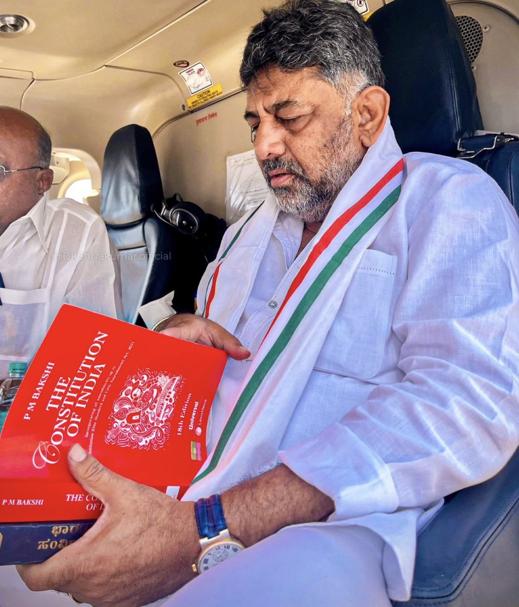 DK Shivakumar is the real Chanakya of Indian politics who is known as campaign machine⚡️

He has clicked this photo and making it viral giving  message that INC is fully committed to Protect the Constitution🔥

#RahulParBharosaHai  #blockout2024 #LokSabhaElections2024