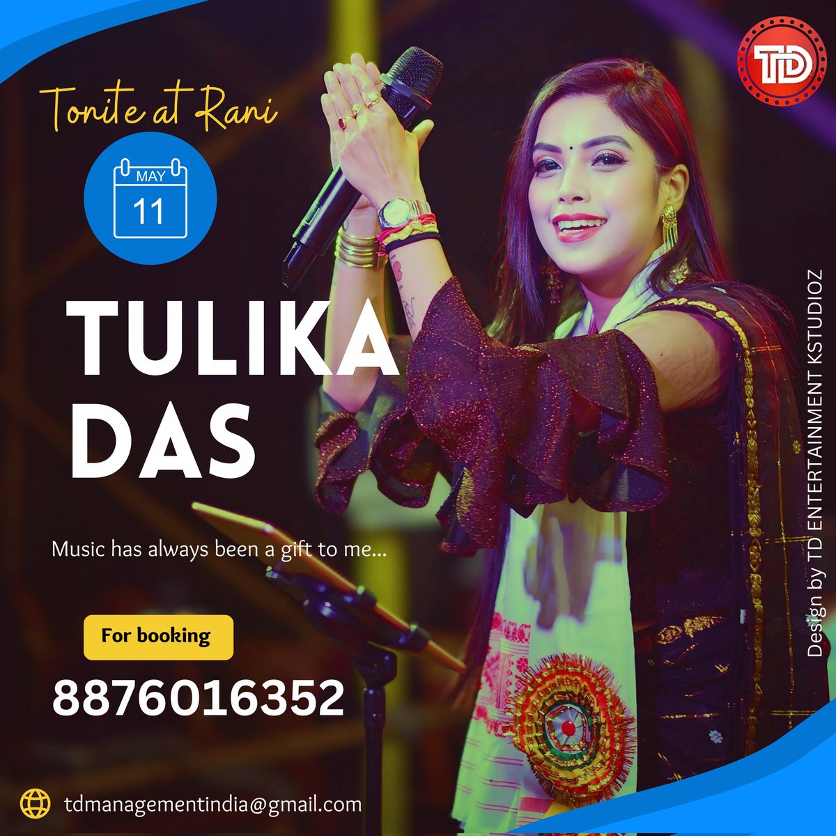 Rani Sajjanpara ❤️
See you all tonight ✨
********
#tulikadasfam #singertulika #actortulika #TD #TDEntertainmentKStudioz #trendingpost #viralit #artist #singerlife #assamese #music #TulikaDas_Live #ThéDansantBand #TD_Live #highlight #tulika #LiveMusic #follow