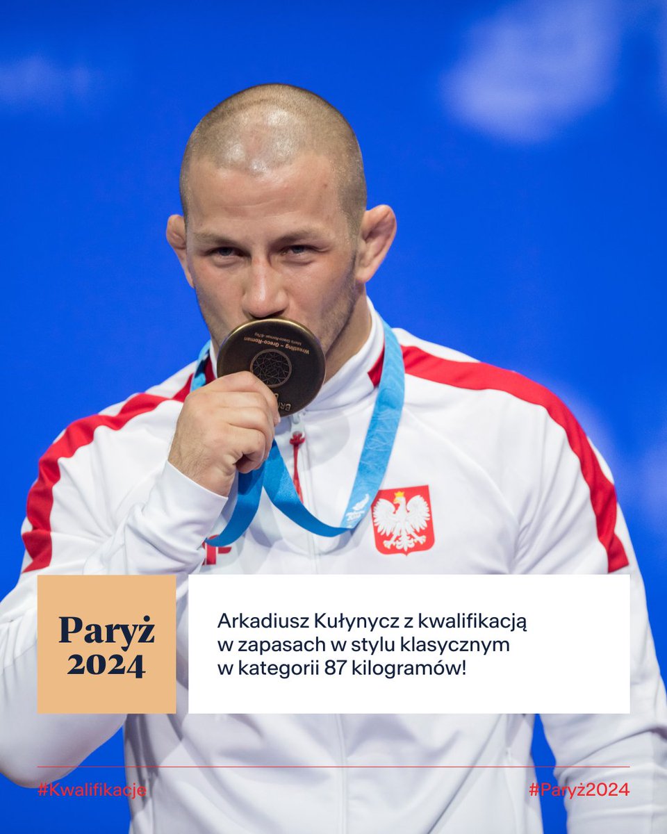 Zapaśnik Arkadiusz Kułynycz wywalczył bilet do Paryża w Stambule podczas światowego turnieju kwalifikacyjnego do igrzysk #Paryż2024! Kwalifikacja zapewnia mu prawo startu w stylu klasycznym w kategorii 87 kg 🇵🇱👏 Gratulujemy @PZZ_Official trzeciej kwalifikacji olimpijskiej dla