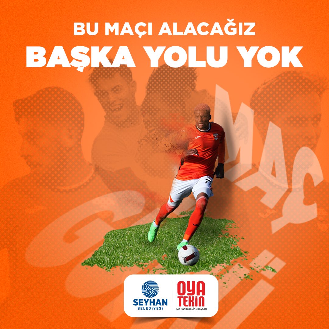 Bu maçı alacağız başka yolu yok! Adanasporumuza destek için bugün Yeni Adana Stadyumu’nda bir araya geliyor, Toros Kaplanlarını yalnız bırakmıyoruz. 90 dakika boyunca kalplerimiz bir atacak ve hep birlikte bu önemli günde takımımıza moral olacağız. Tarihinin en kritik…