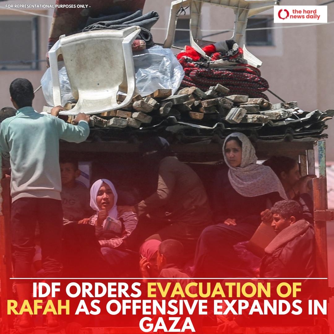 IDF orders evacuation of central Rafah, signaling an expansion of its offensive in the region. 

Residents are urged to move to safety as military operations intensify. Stay tuned for continuous updates. 

#IsraelGazaWar #BreakingNews #RafahEvacuation