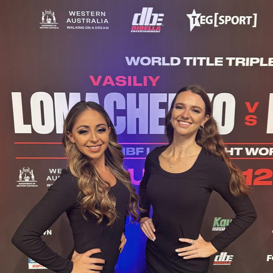 The stage is set, and we can’t wait to be ring side #LomaKambosos #boxing #ringgirls #ozboxing