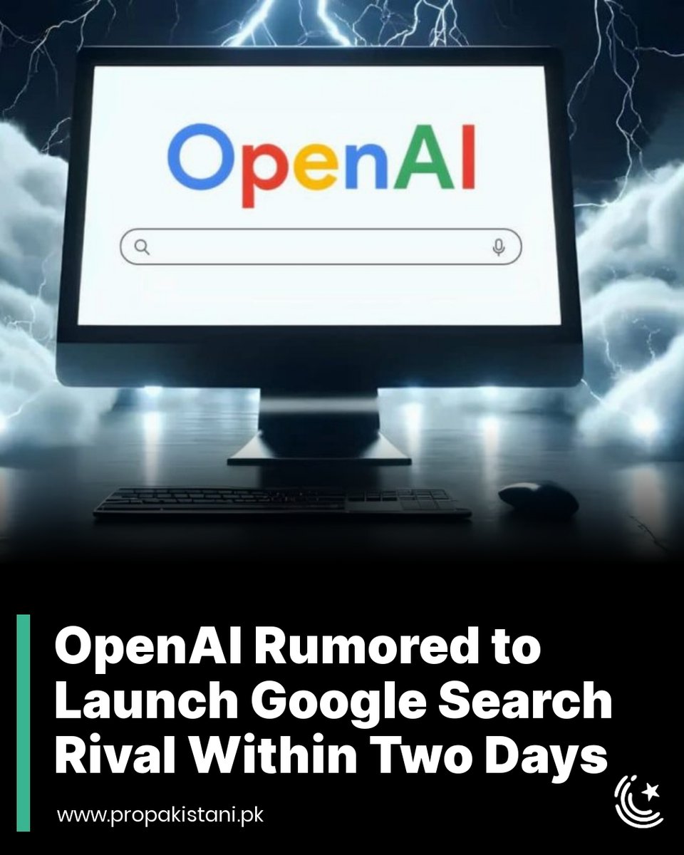 This new product from the creators of ChatGPT is expected to debut as early as next Monday, May 13, just one day before Google's I/O conference begins.

Read More:  propakistani.pk/2024/05/11/ope… 

#OpenAI #Google #GoogleSearch #GenerativeAI #Perplexity #AISearch