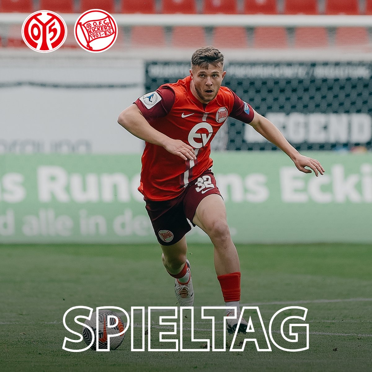 🔴⚪️SPIELTAG🤍❤️ ⚽️ 1. FSV Mainz 05 II 📍 Bruchwegstadion 🔔 14:00 Uhr 📺 Kickers TV leagues.football/ofc 📻 OFC-Fanradio leagues.football/ofc / ofc.de 🔴⚪️ #M05OFC #kickersoffenbach #nurderOFC