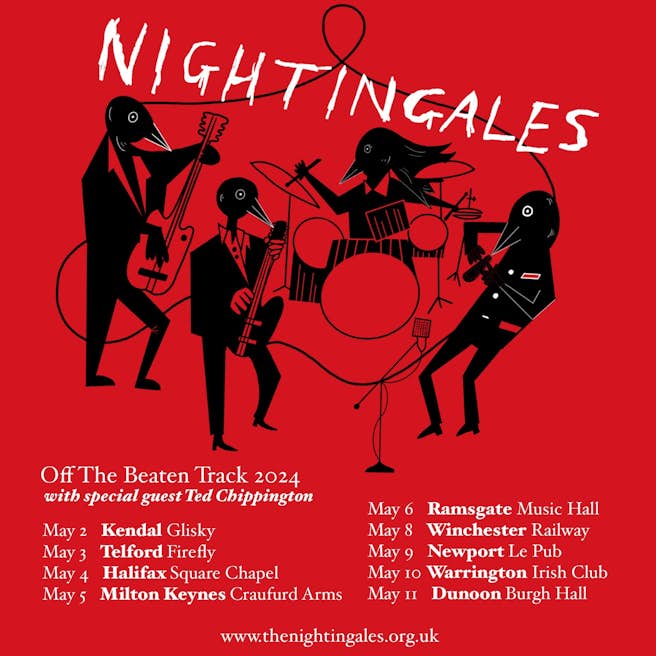 Dunoon Argyllshire! Tonight you've got The Nightingales @_Nightingales at Burgh Hall @BurghHallDunoon - final tickets available >> allgigs.co.uk/view/artist/62…