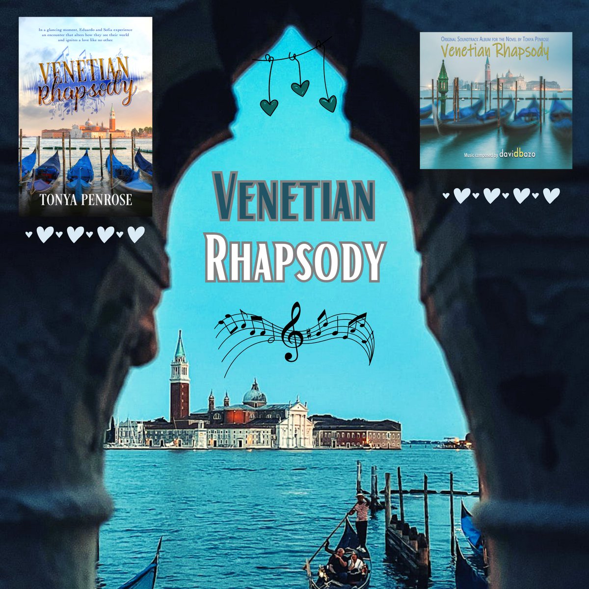 @TonyaPenrose and @DavidBazo held a vision. Create a fully immersive experience with words & #music. 💕 VENETIAN RHAPSODY 💕 Sofia and Eduardo's grand love leads them on a path shattering time constraints. 💘 🎹 davidbazo.bandcamp.com 📘 mybook.to/YzPYEgl