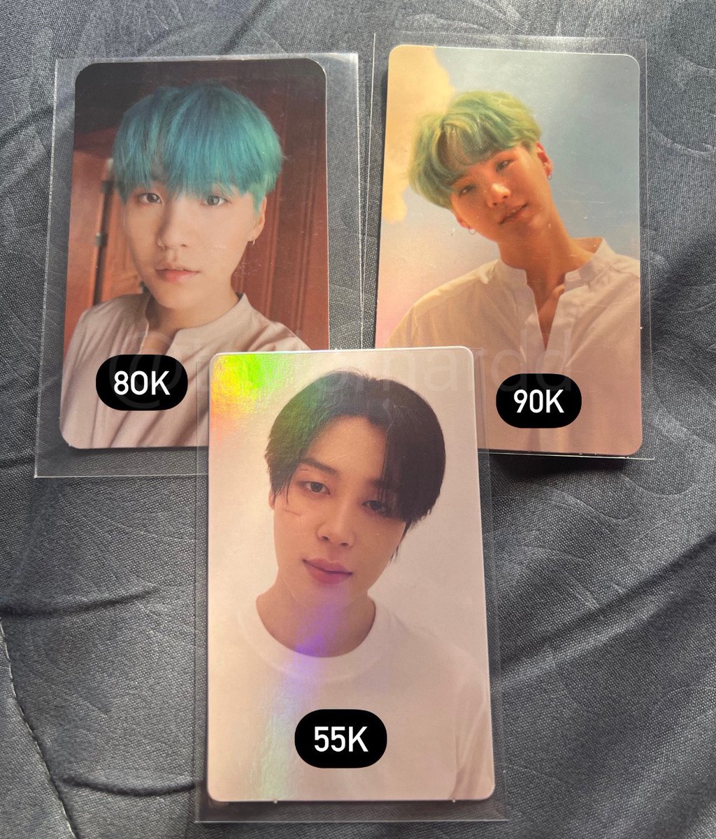 — wts • want to sell — >her L suga >her O suga >pob holo wv jimin 📍dom jatim 💸excl adm 5% ‼️not for sensitive buyer T. wts wtb aab pc photocard pob jimin suga yoongi her love yourself face weverse ina