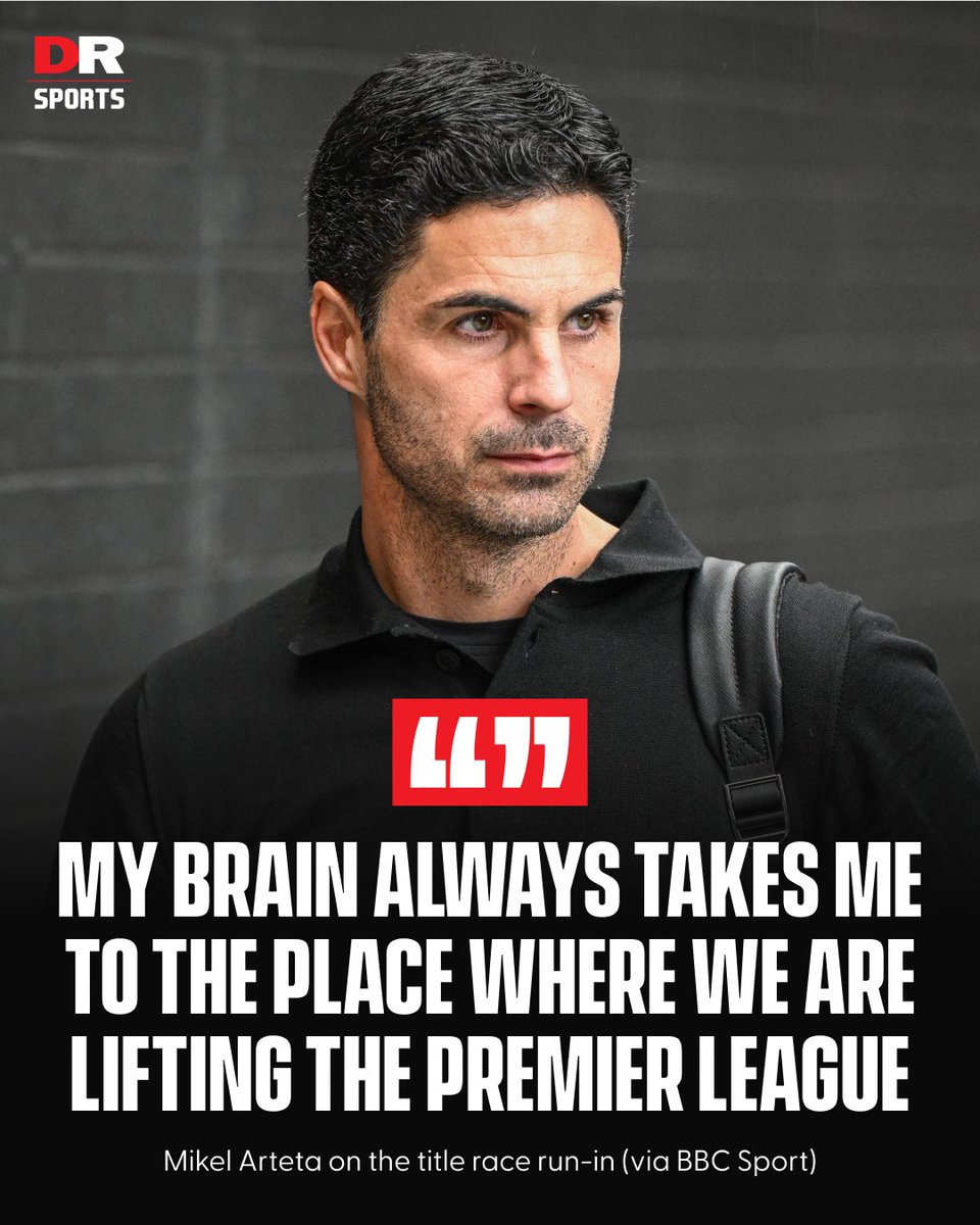 Mikel Arteta is manifesting that title win! 🧠 #Arsenal #AFC