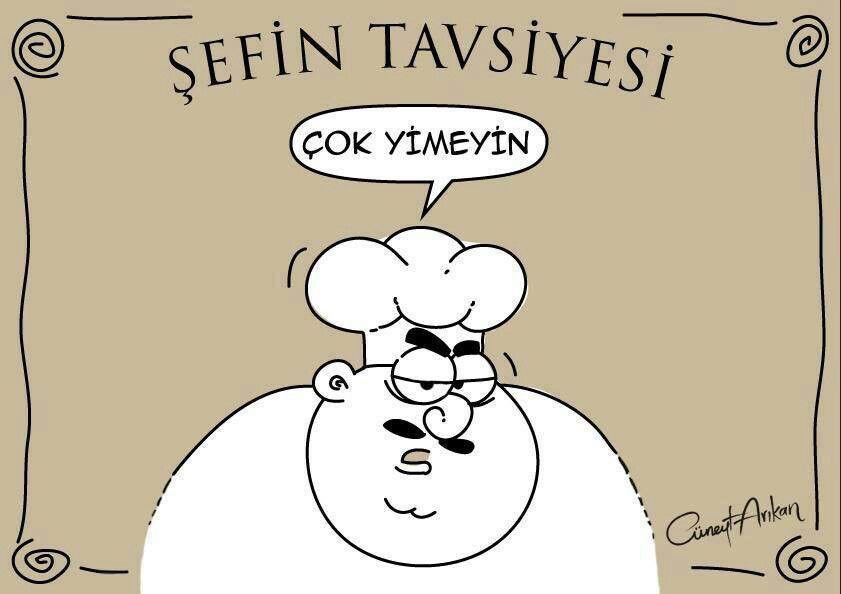 Bir şef tavsiyesi ile 

#Günaydın☀️🌺🐢

Hafta sonu yemenize içmenize dikkat  edin 😜