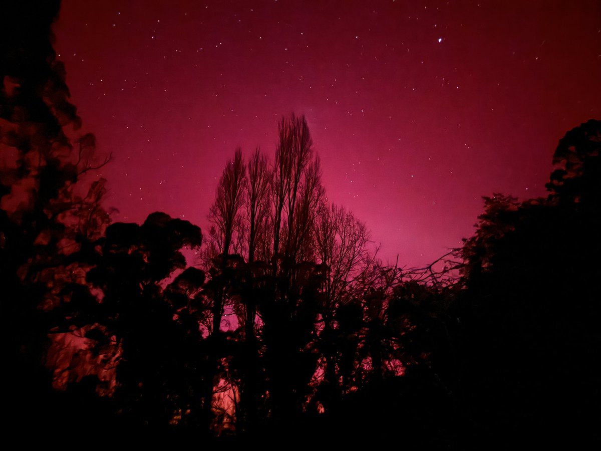 Geomagnetic storm remarkably visible  in Hawke’s Bay, NZ.