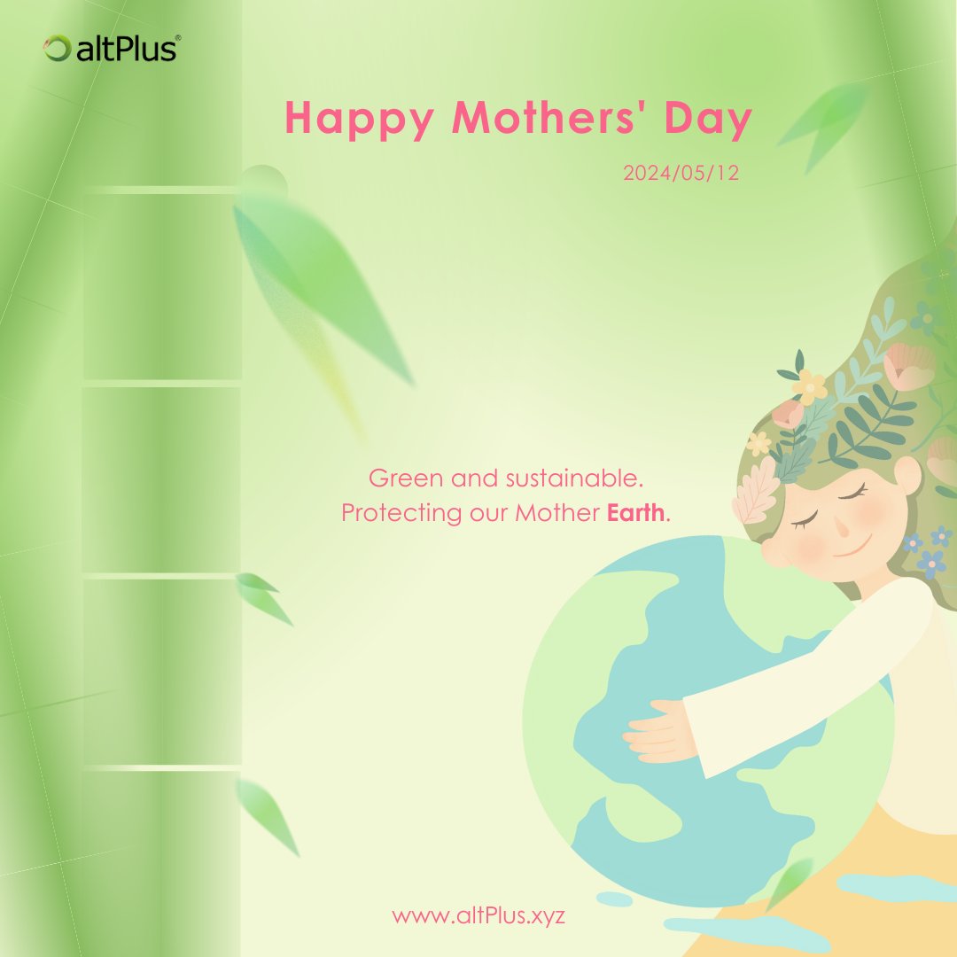 Happy Mother's Day 💐 We salutes all mothers who are committed to environmental protection and sustainable development 🙌 
#thinkbamboo #motherdays #altPlus #sustainable #environmenta