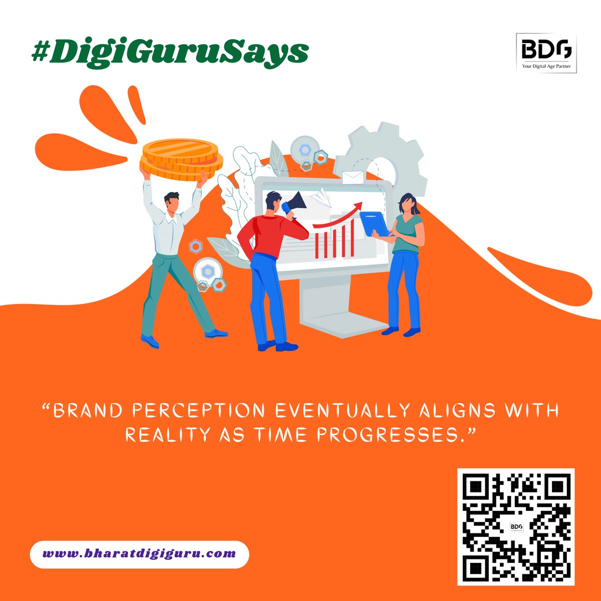Brand perception eventually aligns with reality as time progresses.

- Bharat DigiGuru

#DigiGuruSays #BharatDigiGuru #piday #happypiday #maibhibanarasichap #bdgpic #dailypost #dailypic